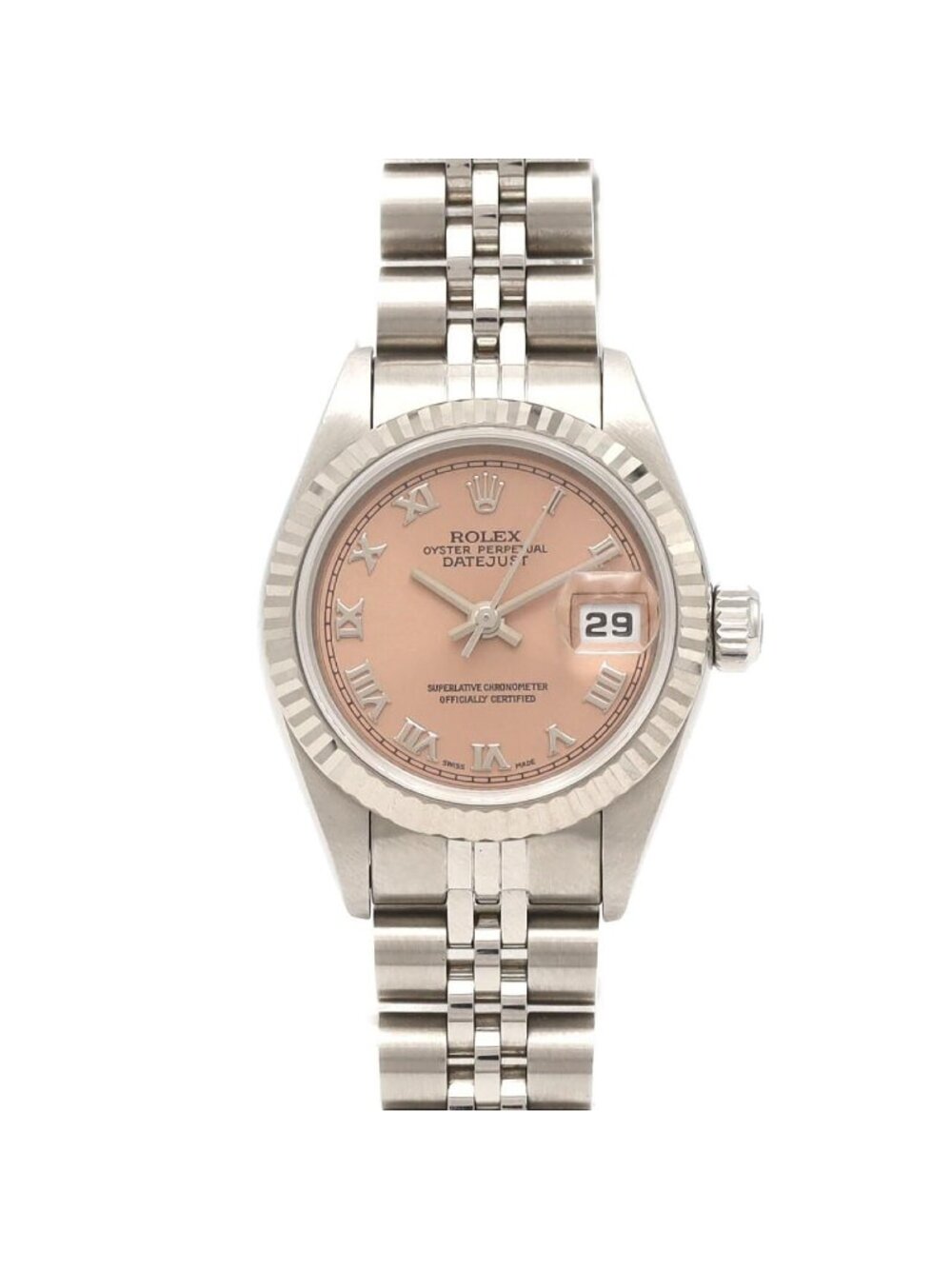 Rolex Datejust Stainless Steel White Gold Automatic